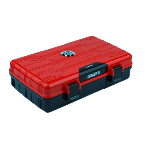 Seyahat Tipi Parlak Kırmızı Humidor Puro Kutusu - TR2902