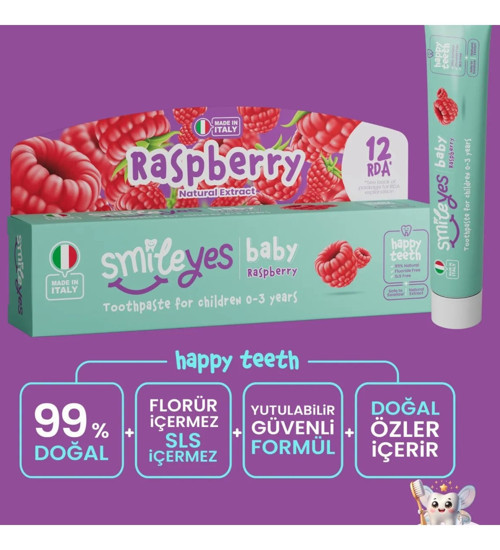 SMİLEYES BABY 0-3 YAŞ NATURAL DİŞ MACUNU