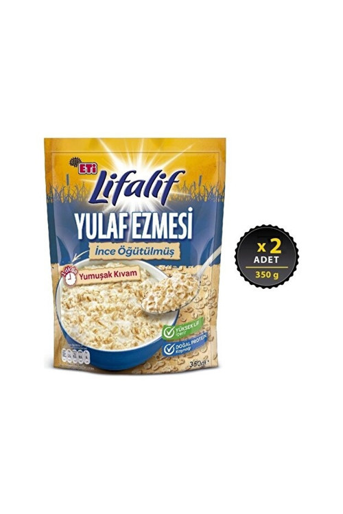 Lifalif Yulaf Ezmesi İnce Öğütülmüş 350 Gr x 2 Adet