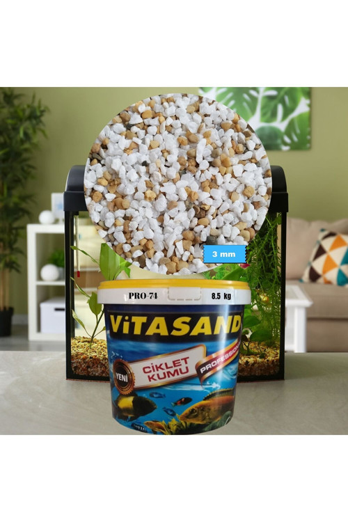 Pro-74 3mm 8.5 Kg Karışık Çakıl Akvaryum Kumu