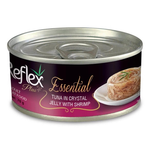 Plus Essential Jöle İçinde Ton Balıklı ve Karidesli 70 gr Yetişkin Kedi Konserve