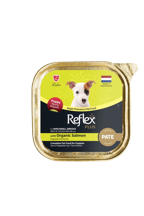 Plus Pate Organik Somonlu 85 gr Küçük Irk Yavru Konserve Köpek Maması