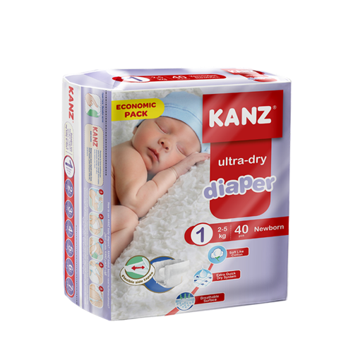 Bebek Bezi Yenidoğan 2-5 kg / 40 Adet