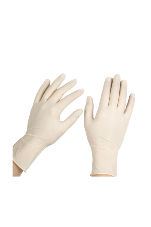 Latex Muayene Eldiveni Pudrasiz 100 Lu Paket 1 Kutu
