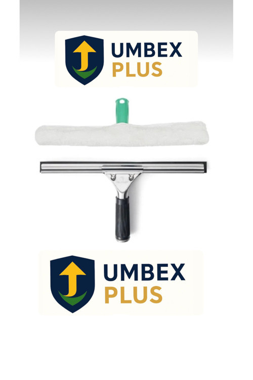 Umbex Cam Silme Aparatı Çekçek Metal 35Cm Mikrofiber Peluş Ve Aparatı 35 Cm Temizlik Seti 1’Er Adet