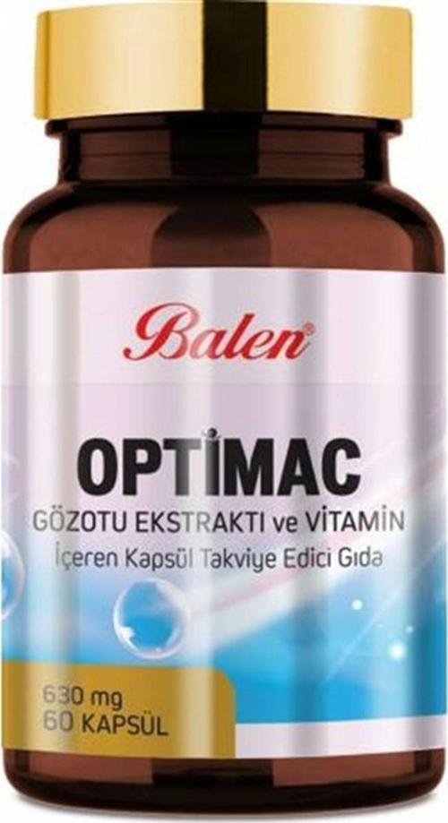 Optimac Gözotu Ekstratı Vitamin 630 mg 60 kapsül