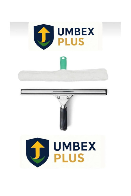 Umbex Cam Silme Aparatı Çekçek Metal 35Cm Mikrofiber Peluş Ve Aparatı 35 Cm Temizlik Seti 1’Er Adet