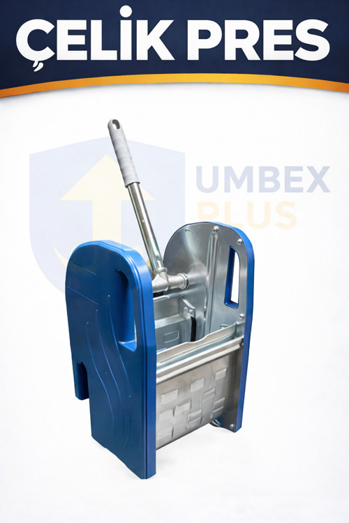 Umbex-Çift Kovalı Temizlik Ve Paspas Arabası Yedek ( Çelik Presi )Çelik Mop Sıkma Presi