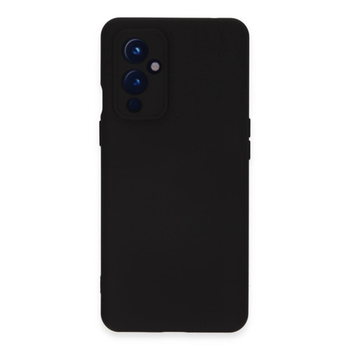 One Plus 9 Kılıf Nano İçi Kadife Silikon - Siyah