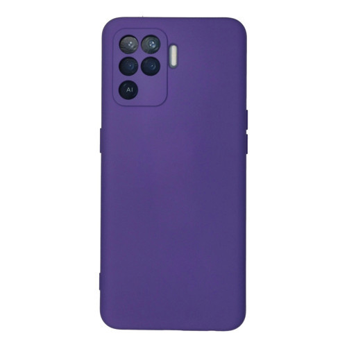 Oppo Reno 5 Lite Kılıf Nano İçi Kadife Silikon - Mor