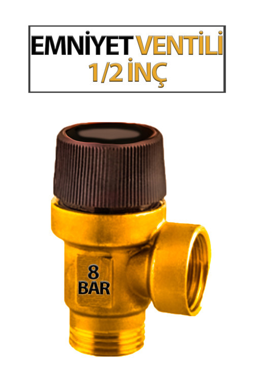 1/2'lik Emniyet Ventili 8 Bar
