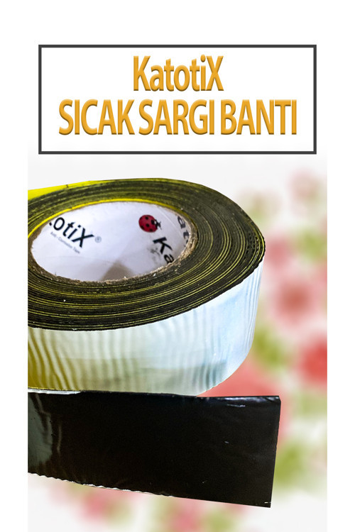 Sıcak Sargı Bandı Kalınlık 1 Mm Uzunluk 8 Metre En 50 Mm