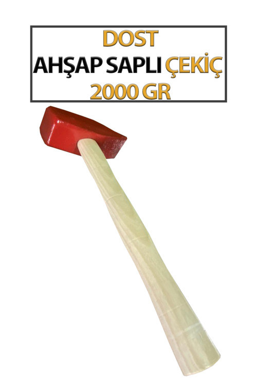 Çekiç Ahşap Saplı Sağlam Dayanıklı 2000 Gr