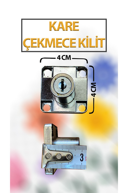 Kare Dolap, Çekmece Kilidi Gömme Kilit