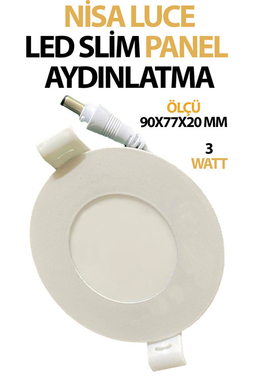 Sıva Altı Led Aydınlatma Paneli 12 Watt Tasarruflu Beyaz Işık