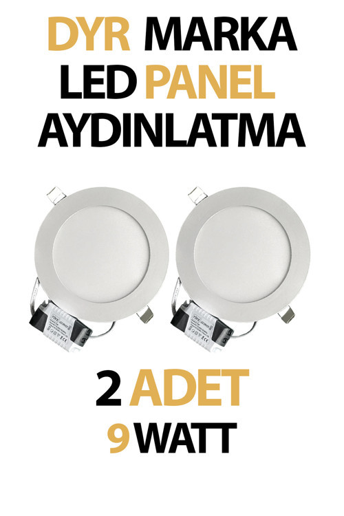 Sıva Altı Led Panel Aydınlatma 9 Watt Beyaz Işık Tasarruflu