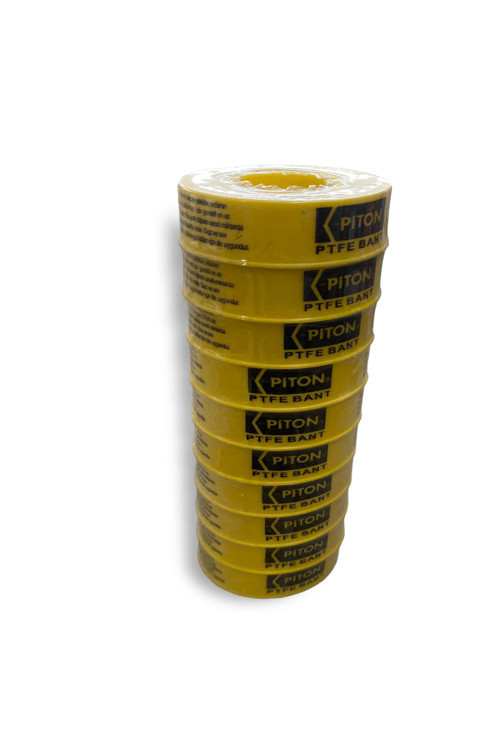 Teflon Bant 12 mm x 0,075 mm x 10 Metre (10 Adet) – Su Tesisatları İçin Sızdırmaz ve Dayanıklı
