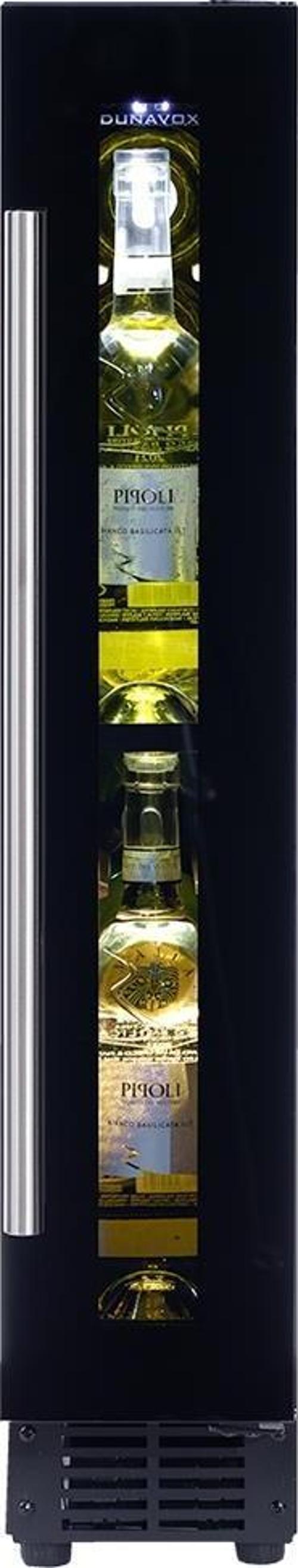 FLOW-9 Siyah Ankastre Şarap Dolabı - 9 Şişe Kapasiteli