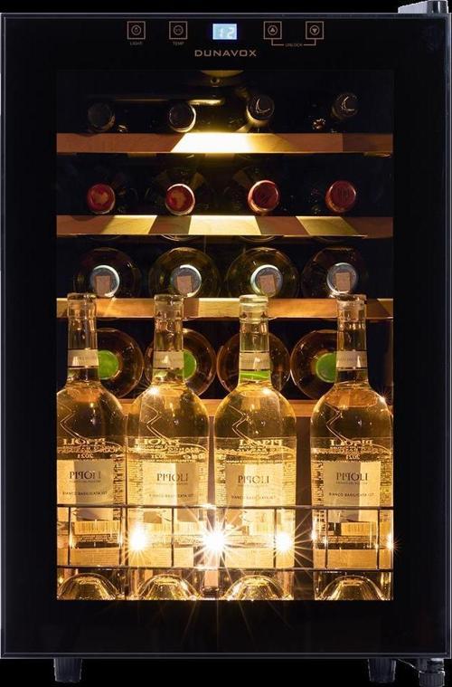 Home-20 Siyah Solo Şarap Dolabı - 20 Şişe Kapasiteli