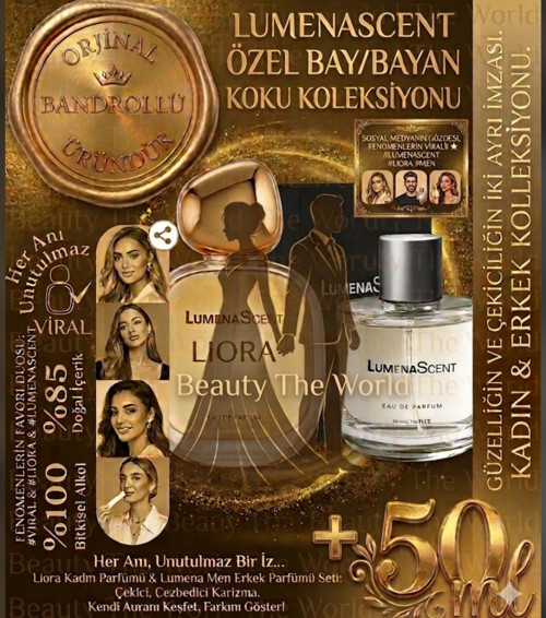Scent Fenomenlerin Virali Liora Lüks Bay Bayan Edp Parfüm İkili Set
