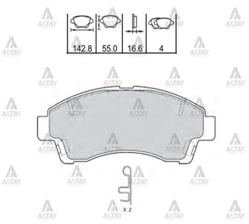 FREN BALATA B-2500 96>00 4X2 ON