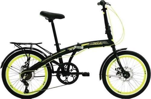 Katlanabilir Bisiklet X7 Neon Sarı 20 Jant 7 Vites