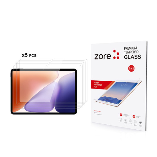 Mi Pad 7 MKST 5in1 Tablet Temperli Cam Ekran Koruyucu - Şeffaf