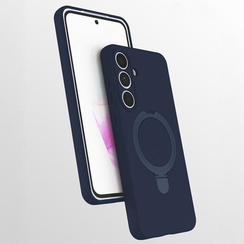 Galaxy S25 FE Kılıf M-safe Şarj Özellikli Standlı MKST Samara Kapak - Pembe