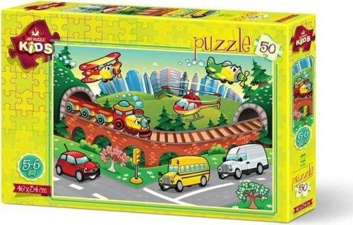 4504 Trafik 34x48 cm 50 Parça Puzzle