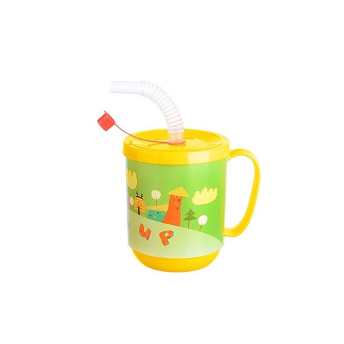 Funny Pipetli Çuk Içecek Bardağı Desenli Bardak 350ml