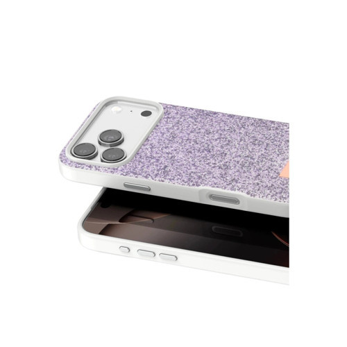 Onegif İphone 17 Pro Bright Simli Kapak - Lila
