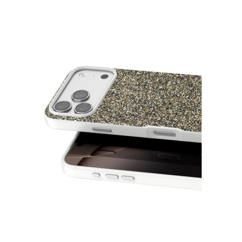 Onegif İphone 17 Pro Bright Simli Kapak - Çöl Titanyum