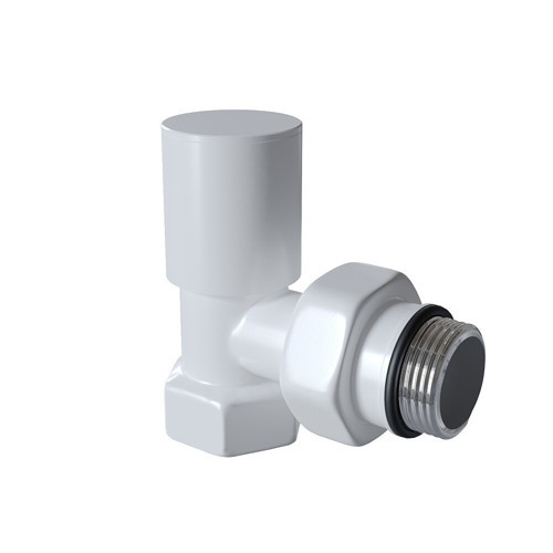 Radyatör Havlupan Vanası Köşe Tip 1/2'' Beyaz