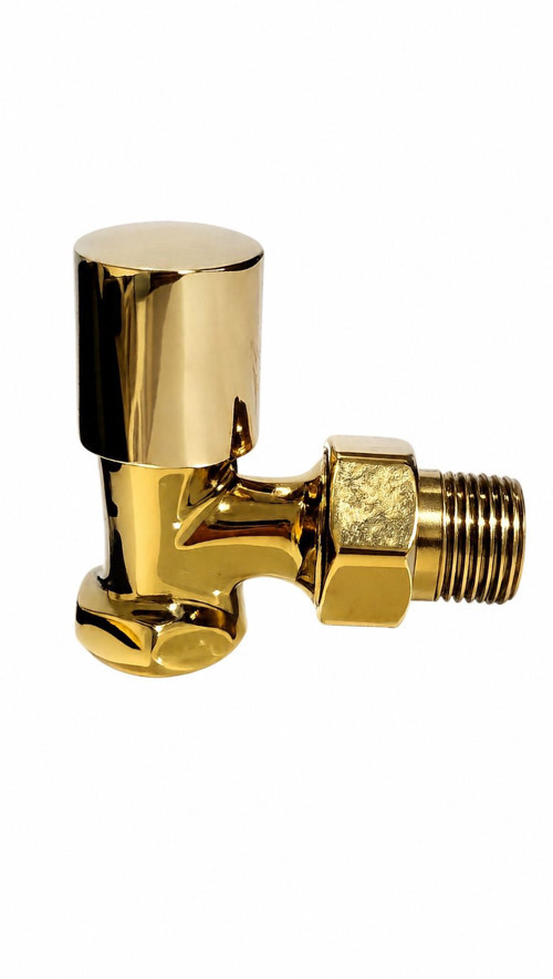 Radyatör Havlupan Vanası Köşe Tip 1/2'' Gold ( Altın )