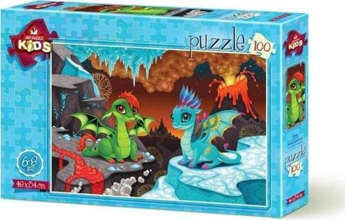 4509 Bebek Ejderhalar 34x48 cm 100 Parça Puzzle