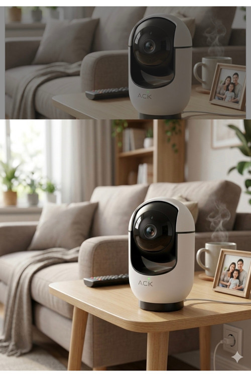 AK01-00101 2MP 1080P Akıllı İç Mekan Wi-Fi IP Kamera Hareket Takipli Gece Görüşlü