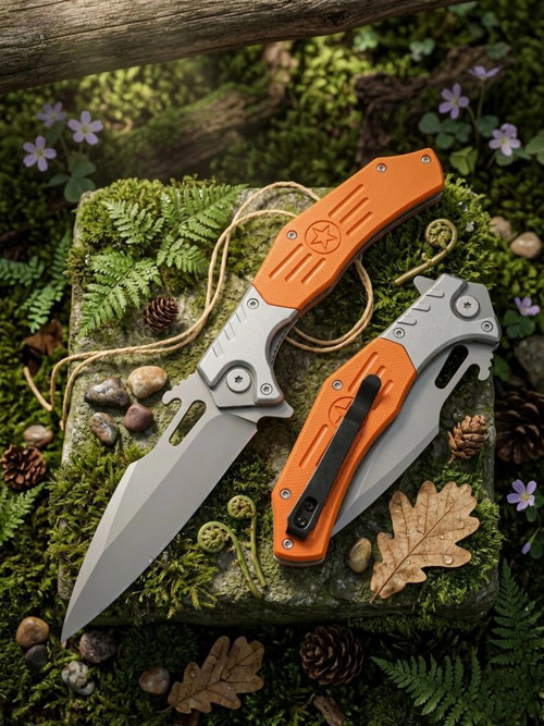 Knivox Browning D2 Çelik Rulmanlı Sistem Outdoor Kamp Bıçağı