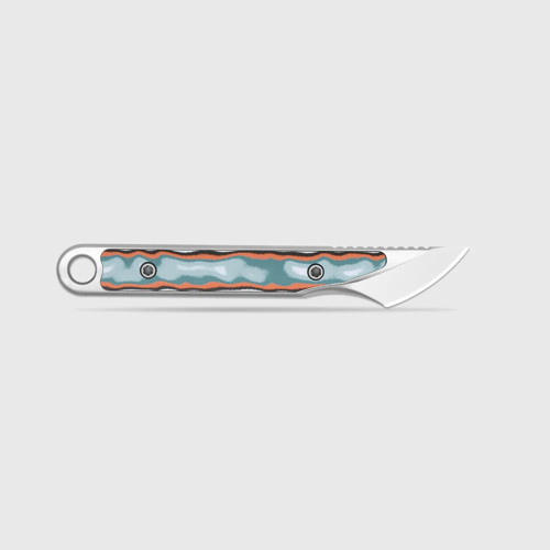 Cannoli | Kizer Fixed Blade | Vortex Pattern Micarta | AUS-10 | KizerV™ 1089A1