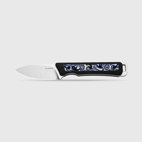 Whiskey Jack | Multiple Carry Options | Vortex Pattern Micarta | Skeletonized Tang | AEB-L | KizerV™ 1108A6