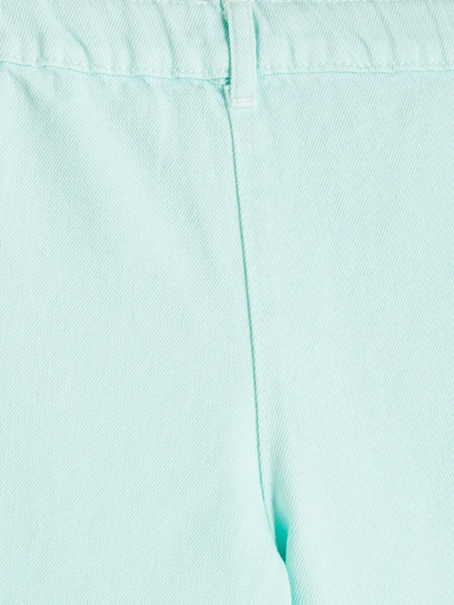 Turkuaz Regular Fit Kız Çocuk Gabardin Pantolon