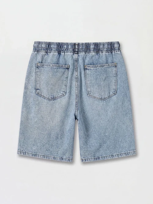 İndigo Loose Fit Erkek Jean Şort