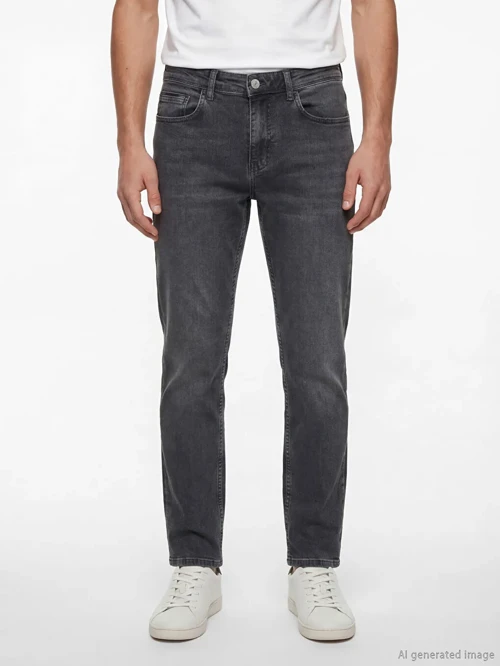 Gri 779 Regular Fit Erkek Jean Pantolon