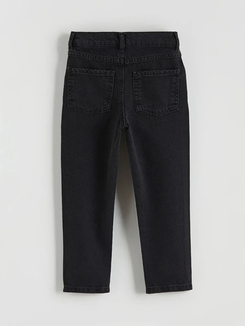 Siyah Regular Fit Erkek Çocuk Jean Pantolon
