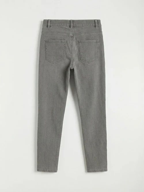 Gri Süper Skinny Fit Erkek Çocuk Jean Pantolon