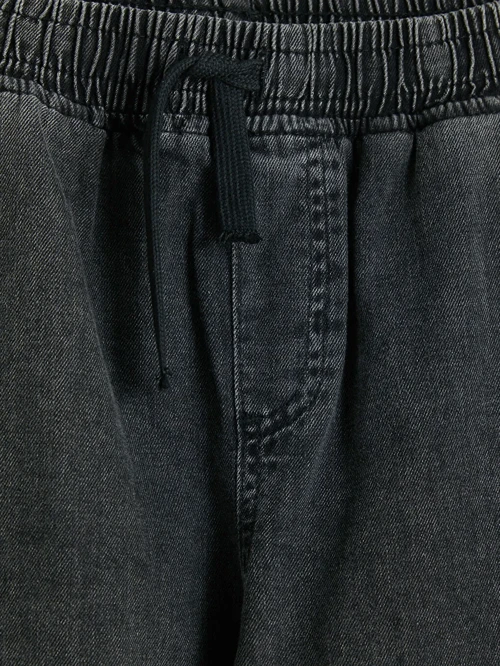 Antrasit Loose Fit Erkek Çocuk Jean Pantolon