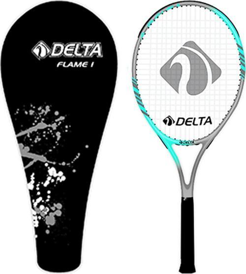 Flame 27 İnç Tek Parça Üretim L1 Grip Kort Maç Tenis Raketi + Deluxe Kort Tenis Çantası