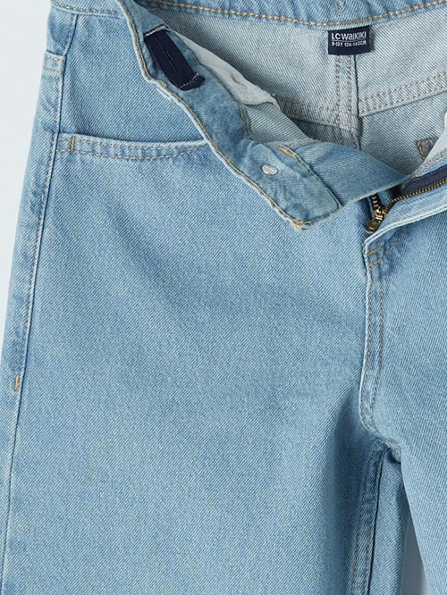 İndigo Loose Fit Erkek Çocuk Jean Pantolon