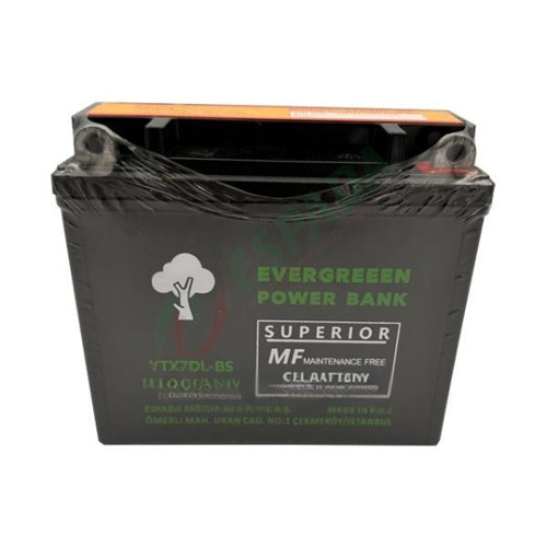 EVERGREEN YTX7DL-SLA KURU AKÜ MONDIAL KT 125 KUBA TK-03 X-TREME MAX 150 200 125MC MC‑X KT 150MC UKT