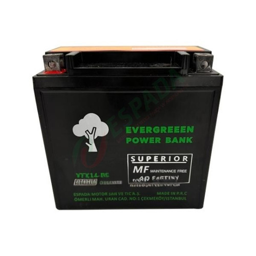 EVERGREEN YTX14-SLA KURU AKÜ 12V12AH BMW F650 F800 GS K1200R S R1200GS HONDA VT750 1100 1300 C HYOSU