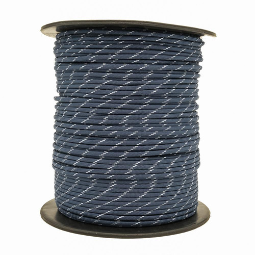 Bileklik,Outdoor 4 mm Paracord İp No:80 100 Metre Lacivert Beyaz Desenli